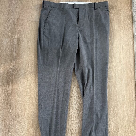 H&M Grey Dress Pants, Slim Fit, 40R - Picture 1 of 3